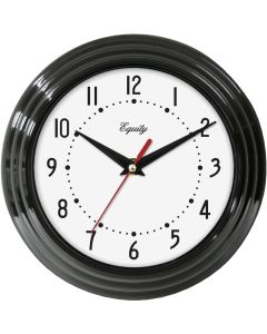 La Crosse Technology Equity Black Traditional Wall Clock