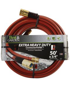 Best Garden 3/4 In. Dia. x 50 Ft. L. Drinking Water Safe Contractor Hose