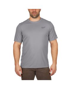 Milwaukee Workskin XL Gray Short Sleeve Men's Lightweight Performance Shirt