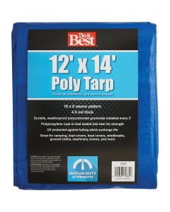 12x14 Blue Med Duty Tarp