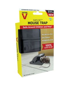 Victor Safe-Set Mechanical Reusable Mouse Trap (2-Pack)