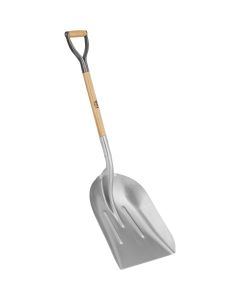 Do it Best 27 In. Wood D-Grip Handle #14 Aluminum Scoop Shovel