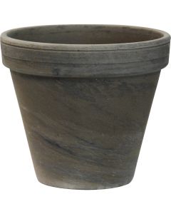 Ceramo 5-1/4 In. H. x 6 In. Dia. Dark Basalt Clay Standard Flower Pot