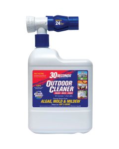 30 seconds Outdoor Cleaner 64 Oz. Ready To Spray Hose End Algae, Mold & Mildew Stain Remover