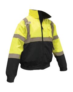 Radians Rad Wear ANSI Class 3 Hi Vis Green Safety Jacket XL