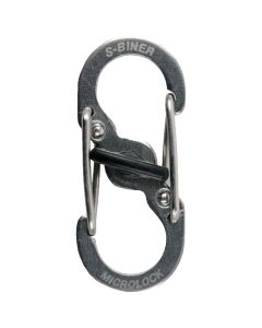 Nite Ize S-Biner MicroLock 3 Lb. Capacity Stainless Steel S-Clip Key Ring (2-Pack)