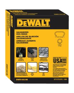 DeWalt Galvanized Steel Hog Ring (1000-Pack)