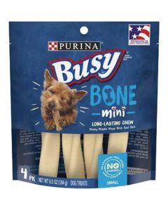Purina Busy Bone Toy Dog Meat Flavor Dental Dog Treat (4-Pack)
