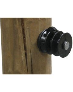 Dare Nail-On Black Polyethylene Electric Fence Insulator (25-Pack)