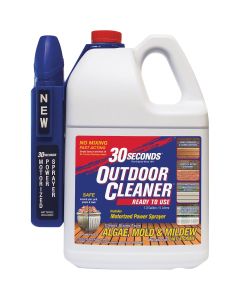 30 seconds Outdoor Cleaner 1.3 Gal. Ready To Use Power Sprayer Algae, Mold & Mildew Stain Remover