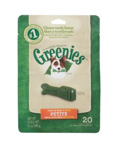 Greenies Petite Small Dog Original Flavor Dental Dog Treat (20-Pack)