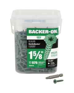 Buildex Backer-On #9 x 1-5/8 In. Cement Board Screw (575 Ct.)