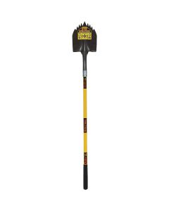 Structron S600 Power 48 In. Fiberglass Handle Notched Round Point Shovel