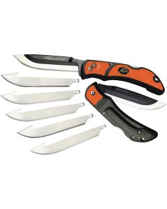 Outdoor Edge Razor-Lite Replaceable Blade 3-1/2 In. Folding Knife, Blaze Orange