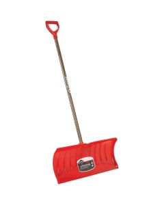 Garant Nordic 26 In. Poly Snow Pusher with 46.25 In. Wood Handle
