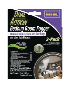 Bonide 6 Oz. Dual Action Bedbug Indoor Insect Fogger (3-Pack)