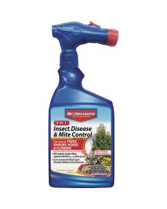 BioAdvanced 3-In-1 32 Oz. Ready To Spray Hose End Insect & Disease Killer