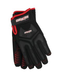 Channellock Men's Large Synthetic Leather Heavy-Duty Mechanics Glove, Black