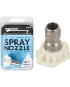 Forney Quick Connect 4.5mm 40 Deg. White Pressure Washer Spray Tip