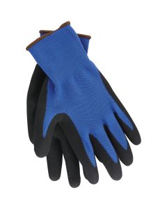 Do it Best Men's Large Latex Coated Glove, Blue (3-Pack)