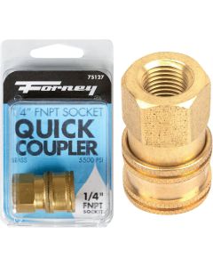 Forney 1/4 In. Female Quick Coupler Pressure Washer Socket