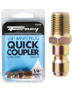 Forney 1/4 In. Male Quick Connect Pressure Washer Plug
