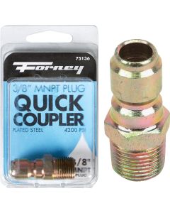 Forney 3/8 In. Male Quick Connect Pressure Washer Plug