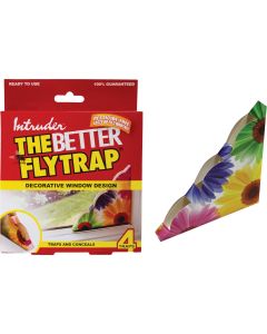 Intruder The Better Flytrap Disposable Indoor Fly Trap (4-Pack)