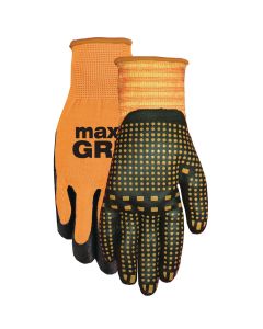 Midwest Quality Glove Max Grip Men's Large Nitrile Coated Glove
