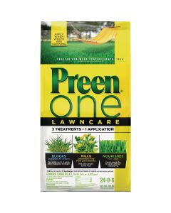 Preen One Lawn Care 18 Lb. Ready To Use Granules Weed Killer with Fertilizer