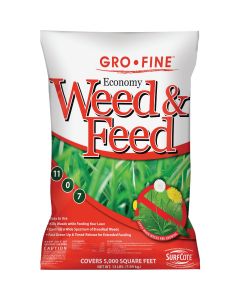 Gro-Fine Economy Weed & Feed 13 Lb. 5000 Sq. Ft. 11-0-7 Lawn Fertilizer with Weed Killer