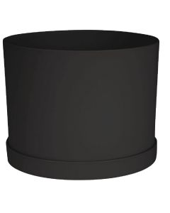 Bloem Mathers Collection 6 In. Black Plastic Planter
