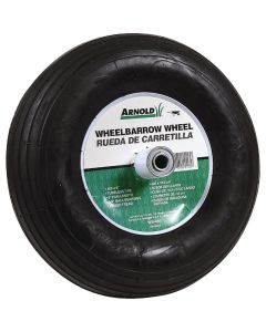 Arnold 14 x 400-6 In. Pneumatic Wheelbarrow Wheel with 6 In. Hub