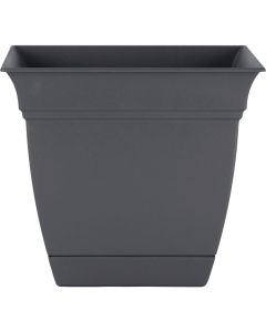 HC Companies Eclipse 8 In. x 8 In. x 7 In. Resin Warm Gray Planter