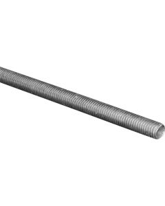 Hillman Steelworks 1/4 In. x 1 Ft. Steel Threaded Rod