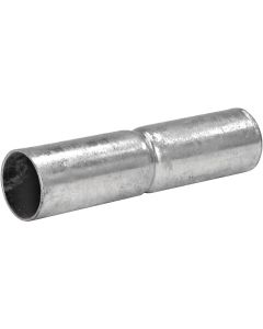 Midwest Air Tech 6 In. L. x 1-3/8 In. Dia. Zinc Coated Galvanized Steel Rail Sleeve