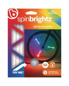 Brightz Spinbrightz LED Color Morphing Bicycle Wheel Tube Lights