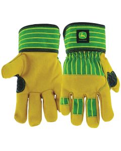 John Deere Youth Striped Synthetic Leather Palm Glove