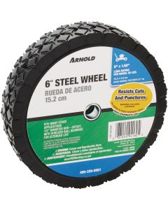 Arnold 6 In. x 1.5 In. Offset Hub Wheel