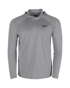 Milwaukee Workskin XL Gray Hooded Men's Sun Shirt