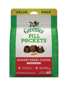 Greenies Capsule Pill Pockets Hickory Smoke Flavor Chewy Dog Treat (60-Pack)