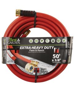 Best Garden Extra Heavy Duty Premium Rubber 3/4 In. Dia. x 50 Ft. L. Drinking Water Safe Hot Water Hose