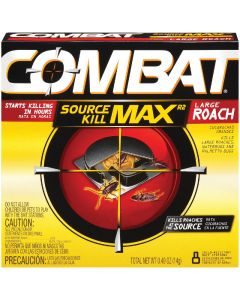 Combat Source Kill Max 0.49 Oz. Solid Large Roach Bait Station (8-Pack)