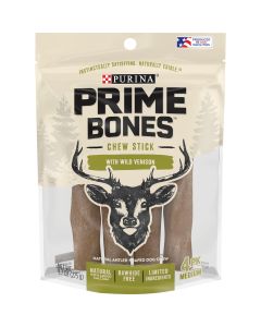 Purina Prime Bones Medium Venison Flavor Chew Stick Dog Treat (4-Pack)