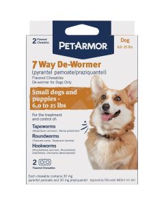 PetArmor 7-Way De-Wormer for Small Dogs & Puppies (2-Pack)