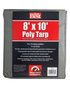 8x10 Slvr H/Duty Tarp