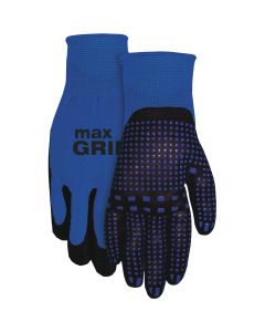 Midwest Gloves & Gear MAX Grip Unisex Large/XL Coated Gloves, Blue