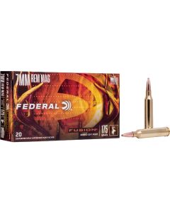 Federal Fusion 7mm Rem Mag 175 Grain Soft Point Centerfire Ammunition Cartridges