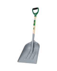 Do it Best 29 In. Wood D-Grip Handle Poly Scoop Shovel