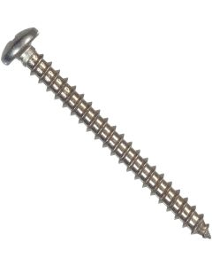 Hillman #6 x 1 In. Phillips Pan Head Stainless Steel Sheet Metal Screw (100 Ct.)